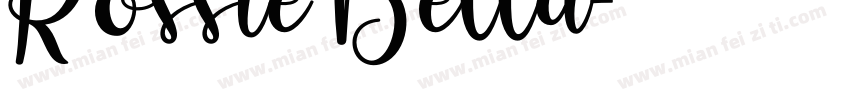 Rossie Bella字体转换